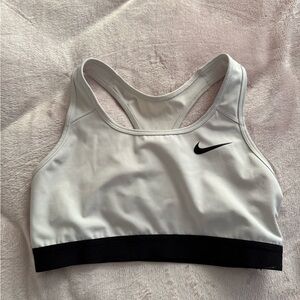 Nike Women's Gray and Black Sports Bra